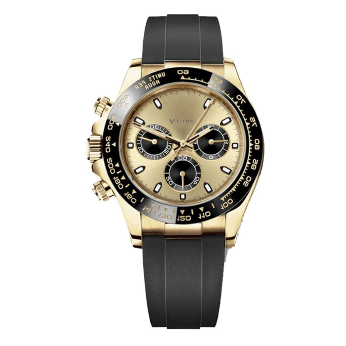 Vettori Chronograph 40mm – Gold Dial