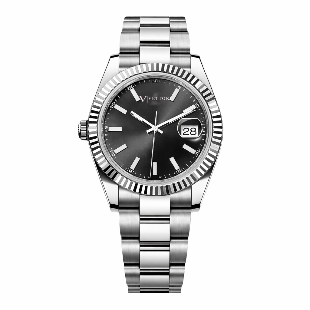 Vettori Classic Date 41mm – Graphite Dial