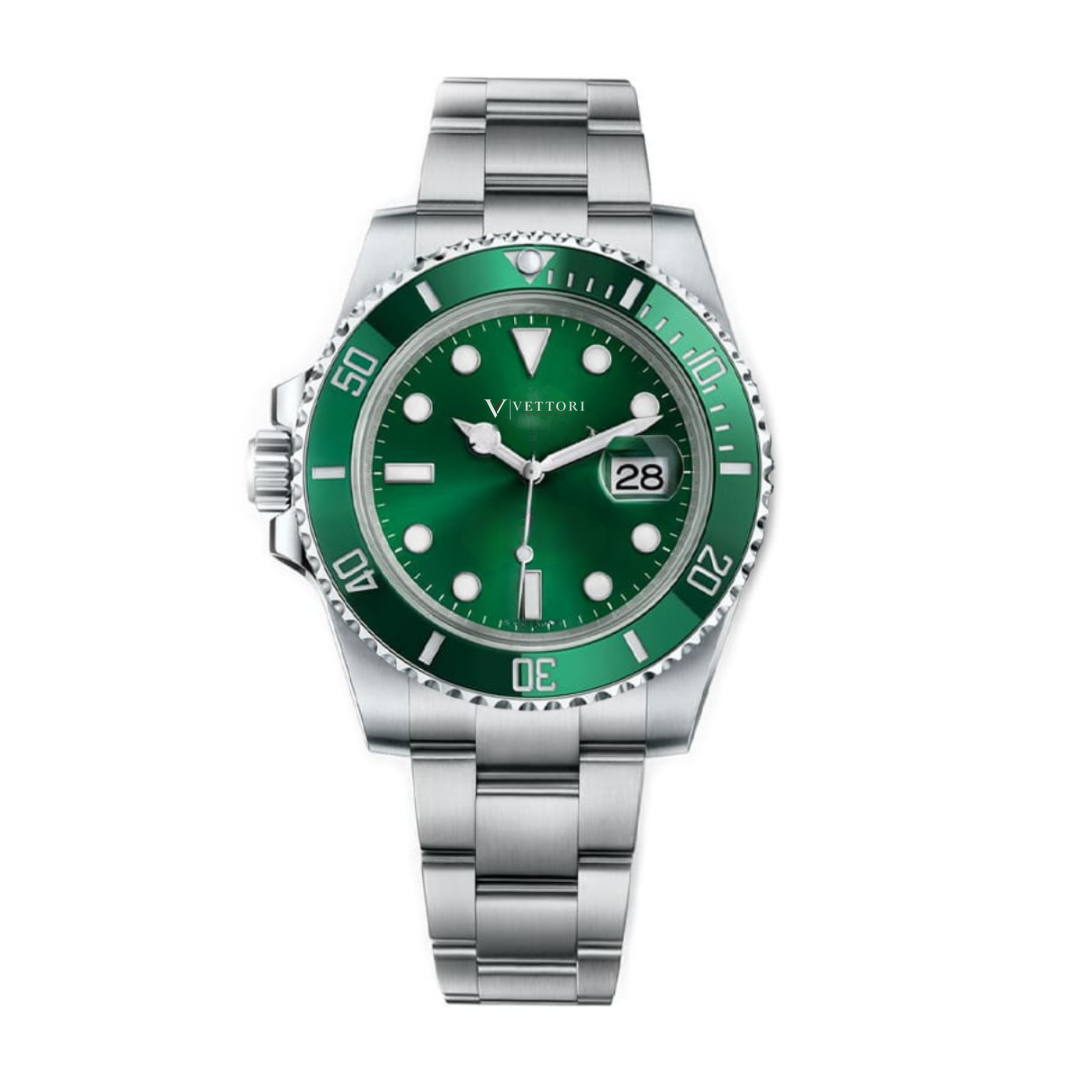 Vettori Ocean Diver 40mm – Green Sunburst Dial
