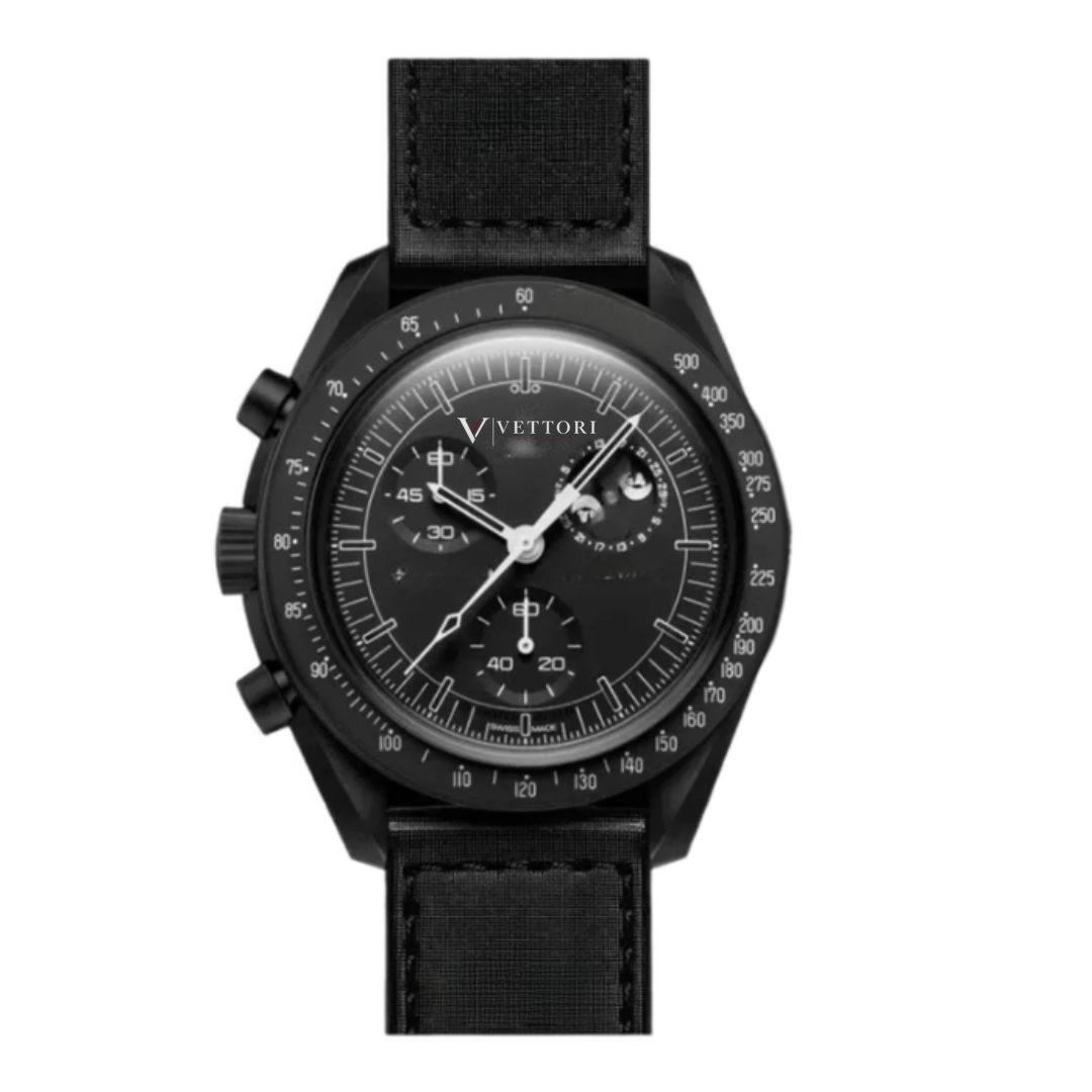 Vettori Chronograph phase 42mm – Black Dial