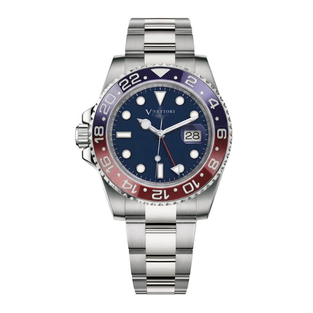 Vettori Dual Time 40mm – Blue Dial
