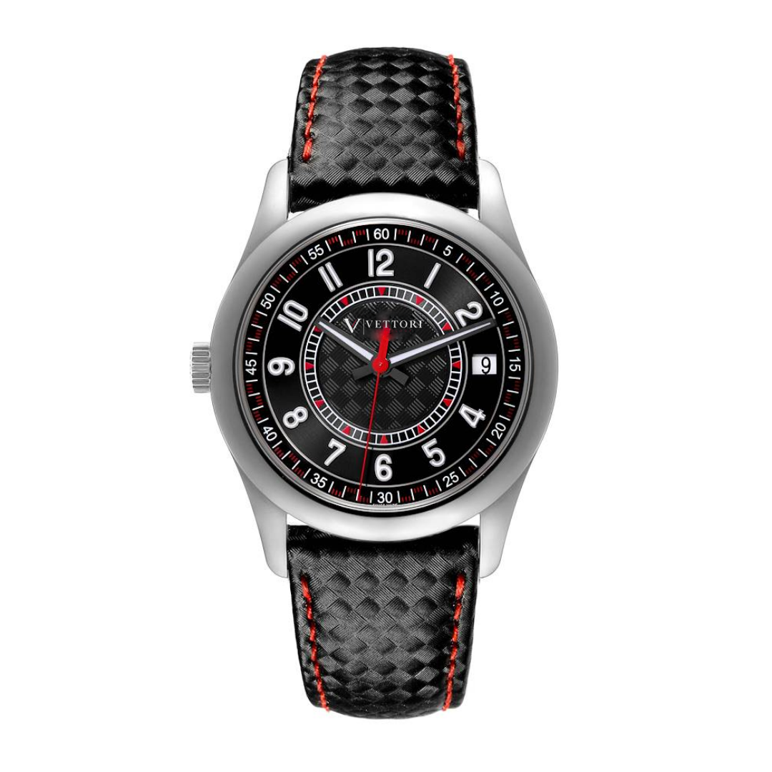 Vettori Modern Classic 40mm – Blue Dial with Orange Accents