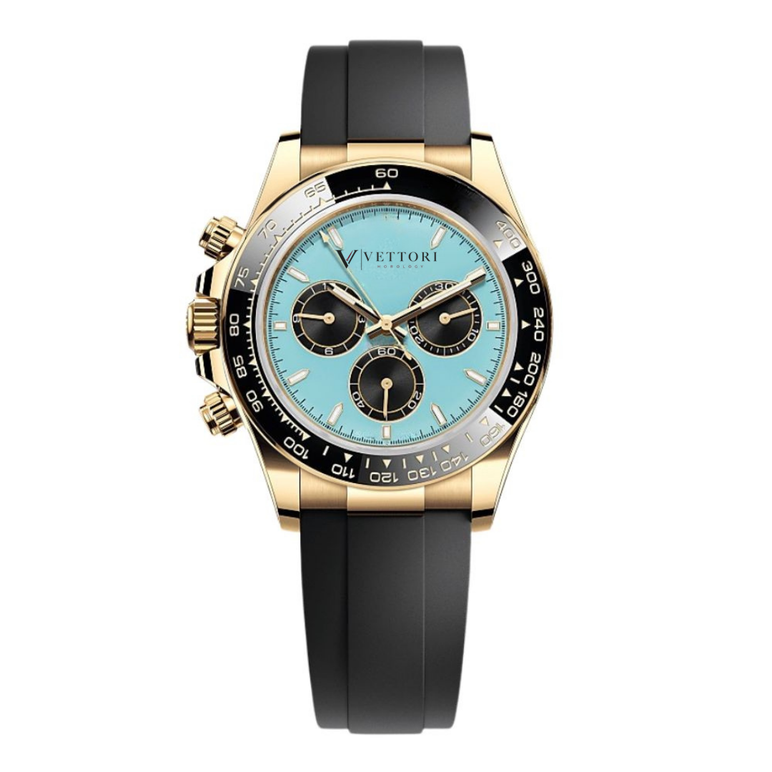 Vettori Ocean Chronograph 40mm – Turquoise Blue Dial