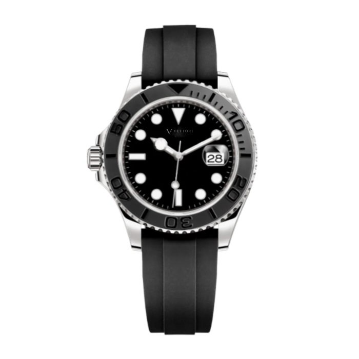 Vettori Sport 42mm – Black Dial | Rubber Strap